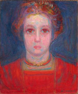 Retrato de una niña en rojo, c. 1908-09